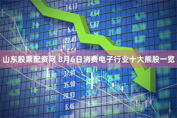山东股票配资网 8月6日消费电子行业十大熊股一览